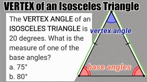 Vertex Angle Of An Isosceles Triangle