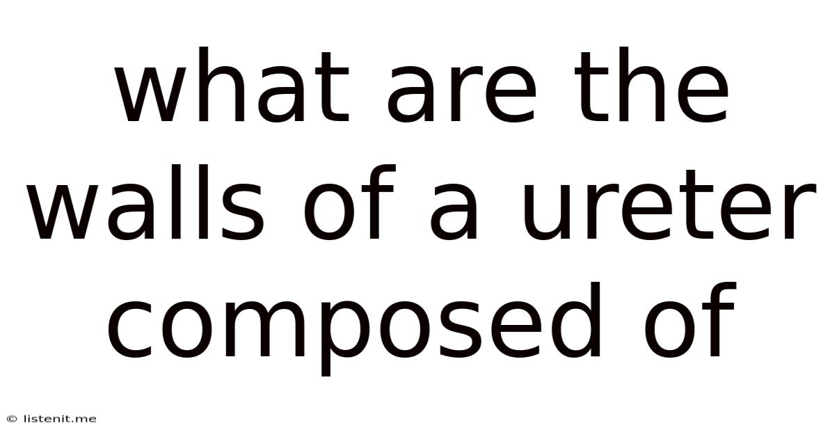 What Are The Walls Of A Ureter Composed Of