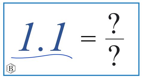 What Is 1 As A Fraction