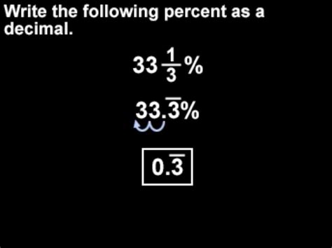 What Is 33 1/3 As A Decimal