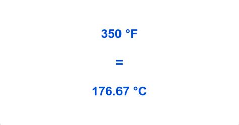 What Is 350 F In Celsius