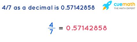 What Is 4/7 In Decimal Form