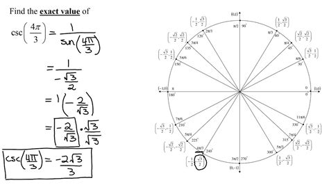 What Is The Cos Of 4pi/3