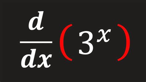 What Is The Derivative Of 3 X