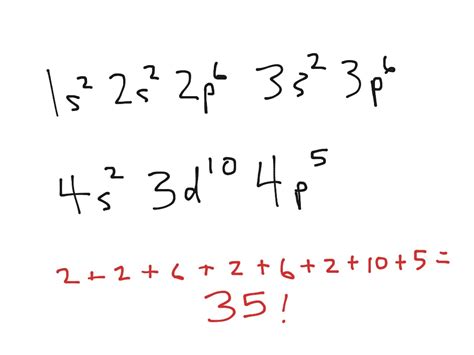 What Is The Electron Configuration Of Br