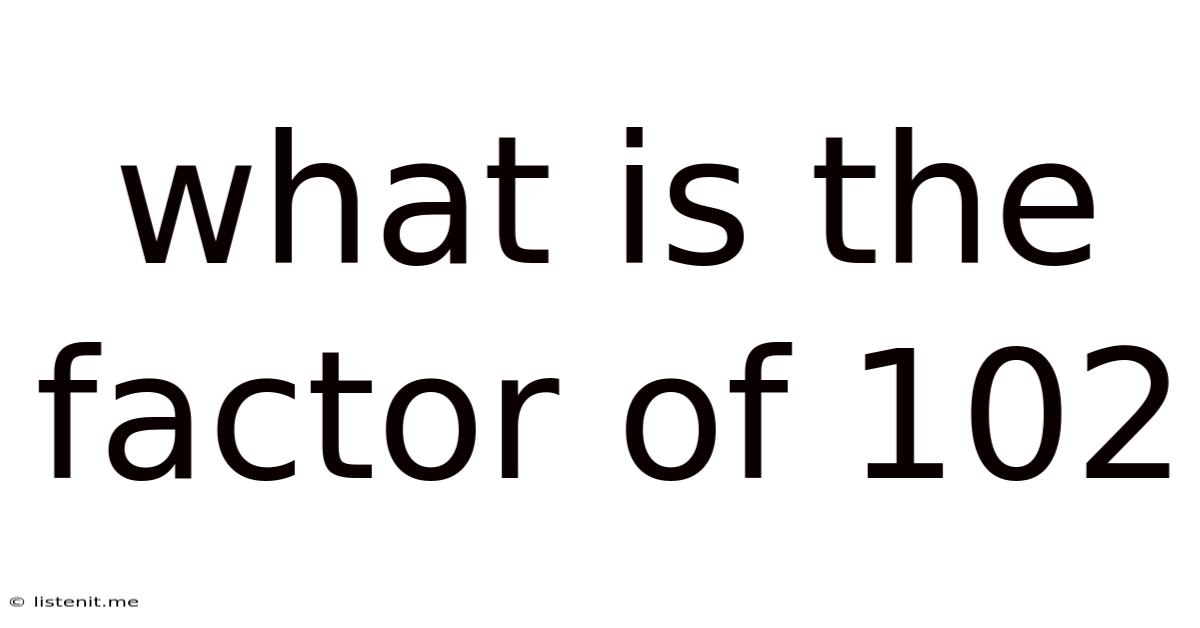 What Is The Factor Of 102