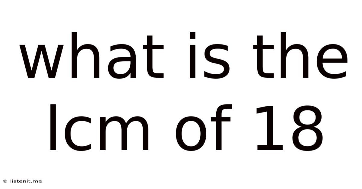 What Is The Lcm Of 18
