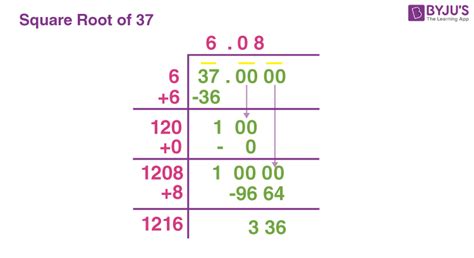 What Is The Square Root Of 37