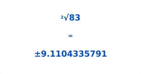 What Is The Square Root Of 83