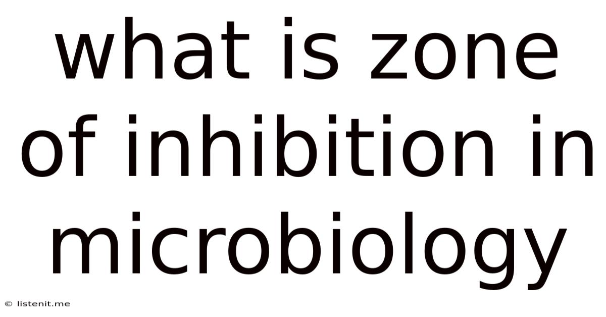 What Is Zone Of Inhibition In Microbiology