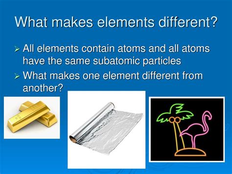 What Makes Elements Different From Each Other