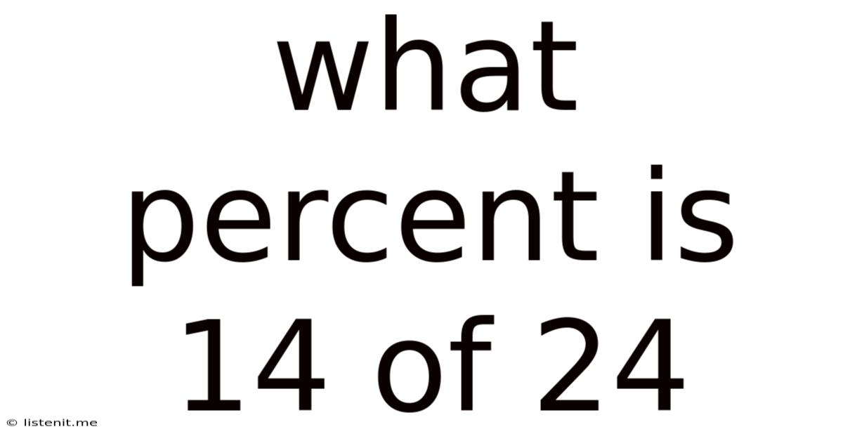 What Percent Is 14 Of 24