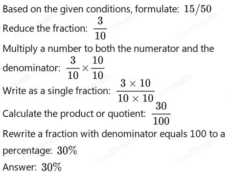 What Percentage Of 50 Is 15