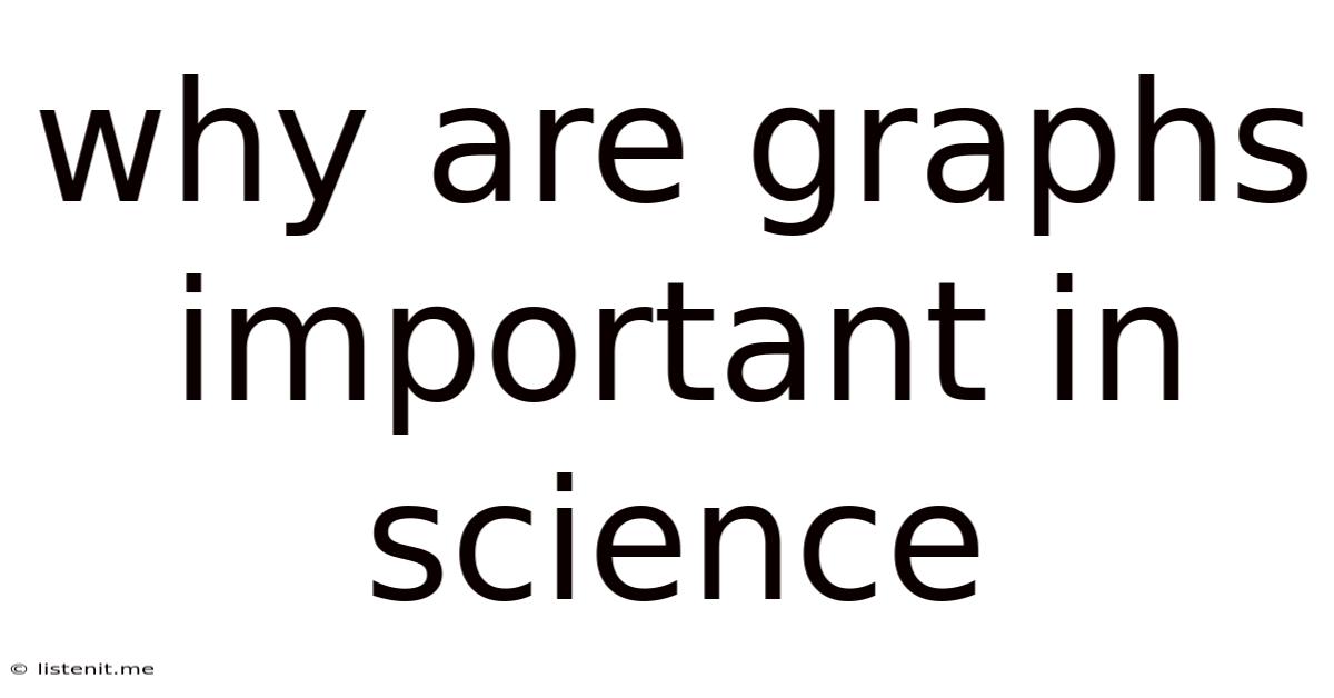 Why Are Graphs Important In Science