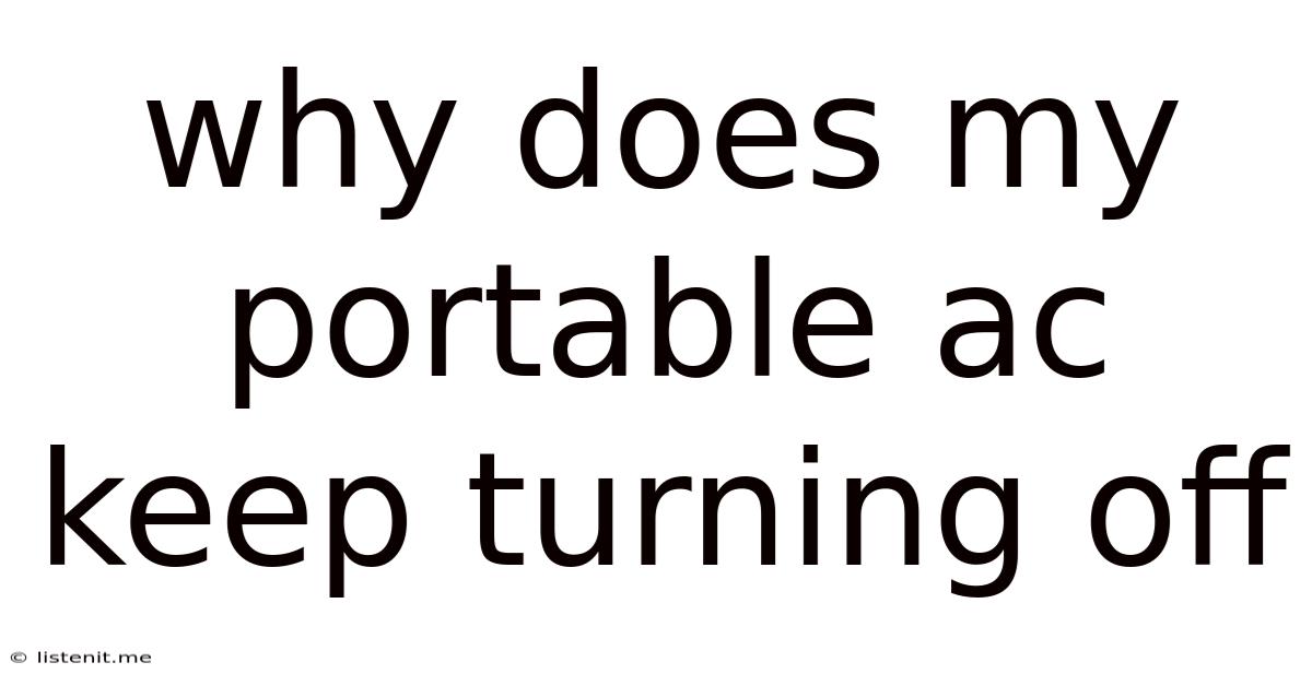 Why Does My Portable Ac Keep Turning Off