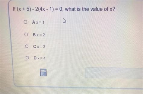 X 5 2 4x 1 0